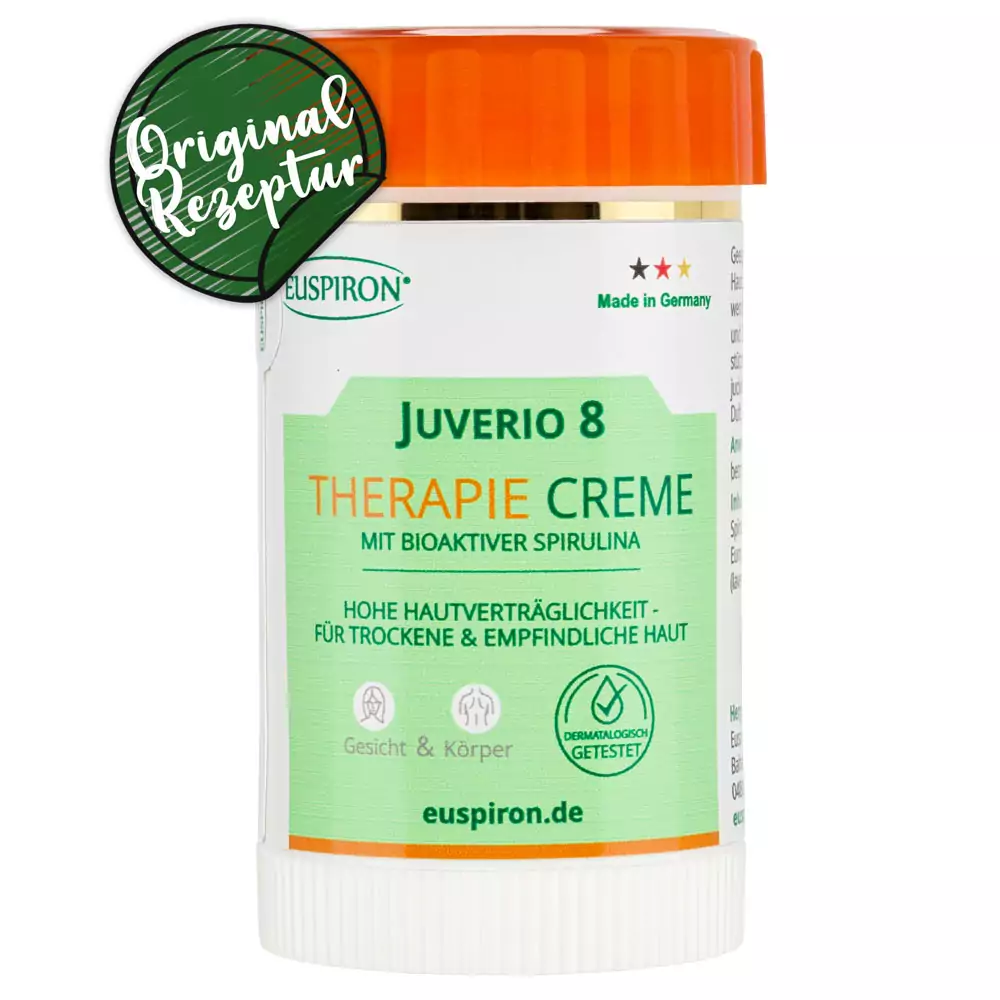 Juverio 8 - Therapie Creme mit 8% Spirulina (30 ml)
