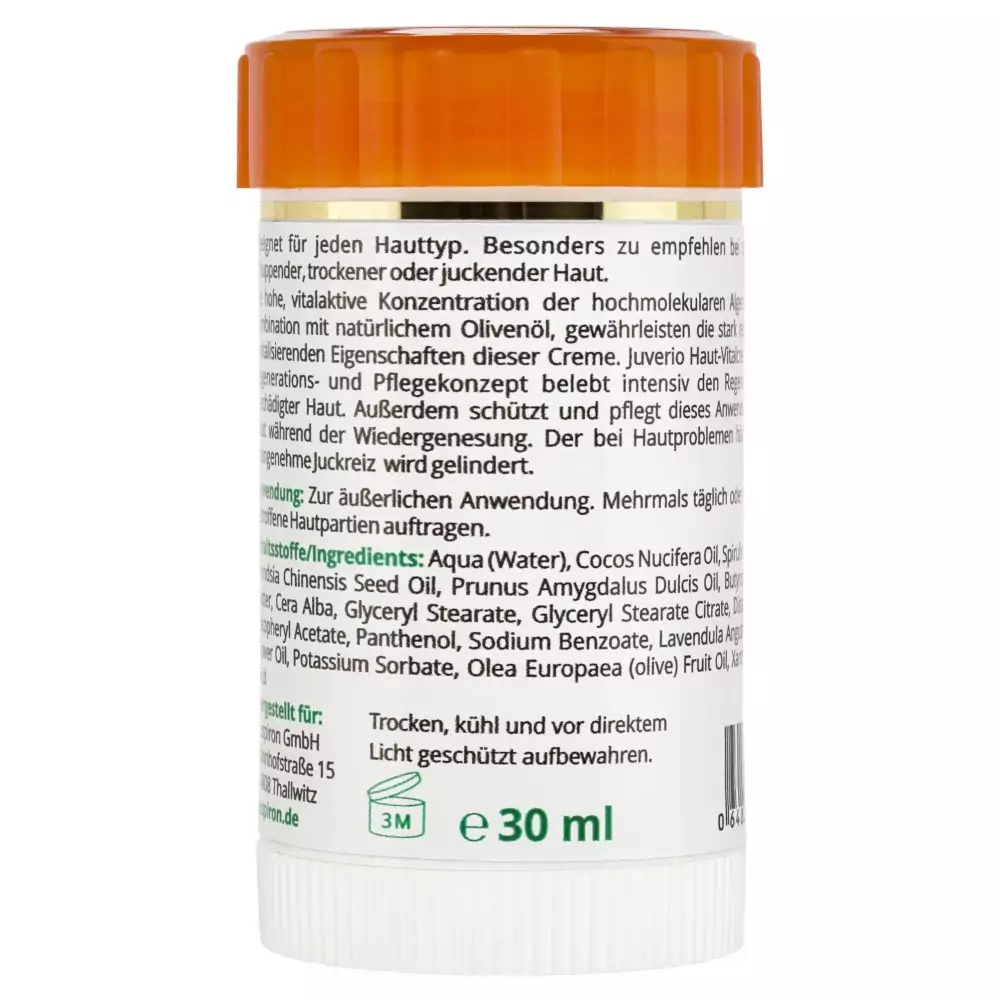 Juverio 8 Naturkosmetik - Therapie Creme mit 8% Spirulina (30 ml) 5
