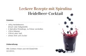 Schnell gemacht: Heidelbeer-Cocktail mit gesunder Spirulina 1