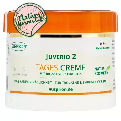 Juverio 2 Naturkosmetik - Tages Creme mit 2% Spirulina (50 ml) 4